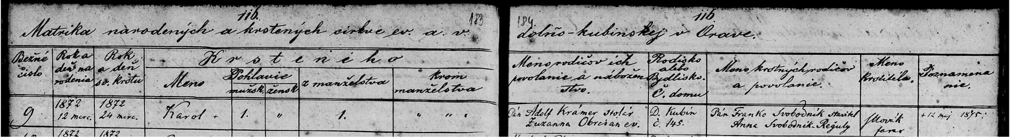 1872 R Karol Adolfa a Zuzany Obrcian